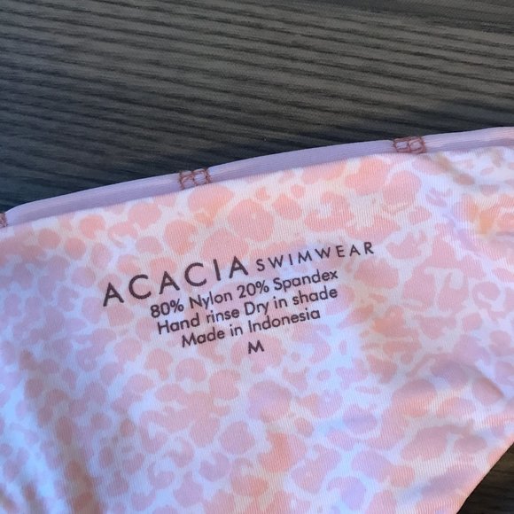 Acacia Stitched Baldwin Pink Swimwear Bathing Suit - Picture 2 of 4